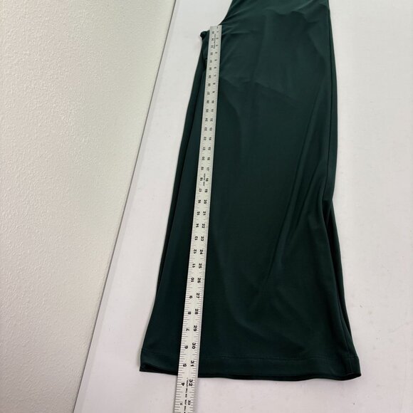 Clara Sun Woo Pull On Pants Size L Green Stretch Pockets Lagenlook Boho USA - Picture 8 of 9